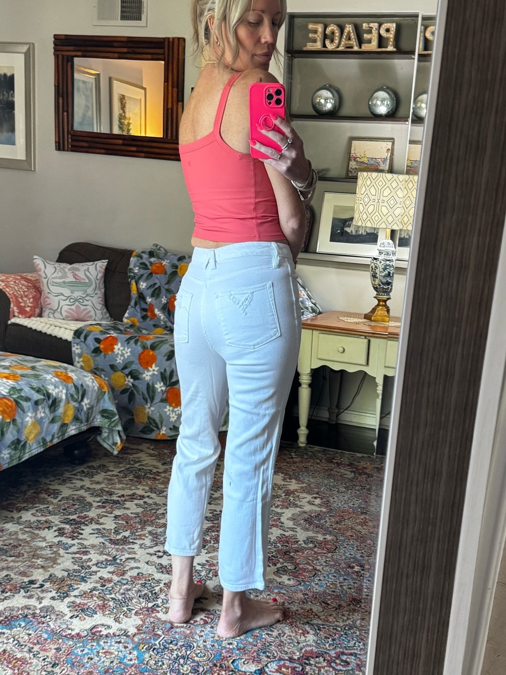 Good American White Cropped Ankle Jeans - Picture 2 of 5